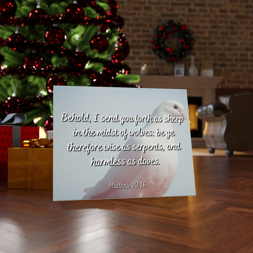 Scripture Walls Harmless As Doves Matthew 10:16 Bible Verse Canvas Christian Wall Art Ready to Hang Unframed-Express Your Love Gifts