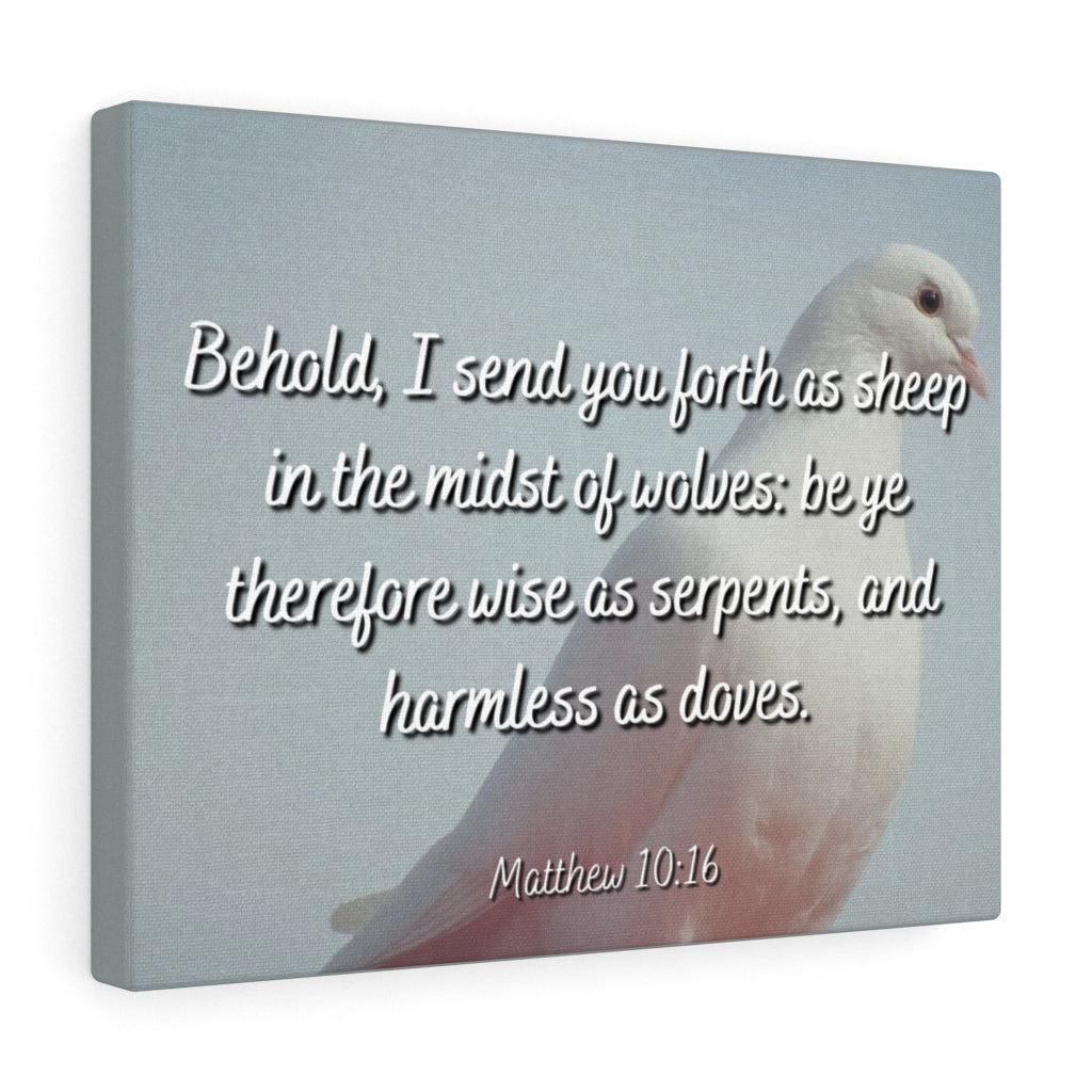 Scripture Walls Harmless As Doves Matthew 10:16 Bible Verse Canvas Christian Wall Art Ready to Hang Unframed-Express Your Love Gifts