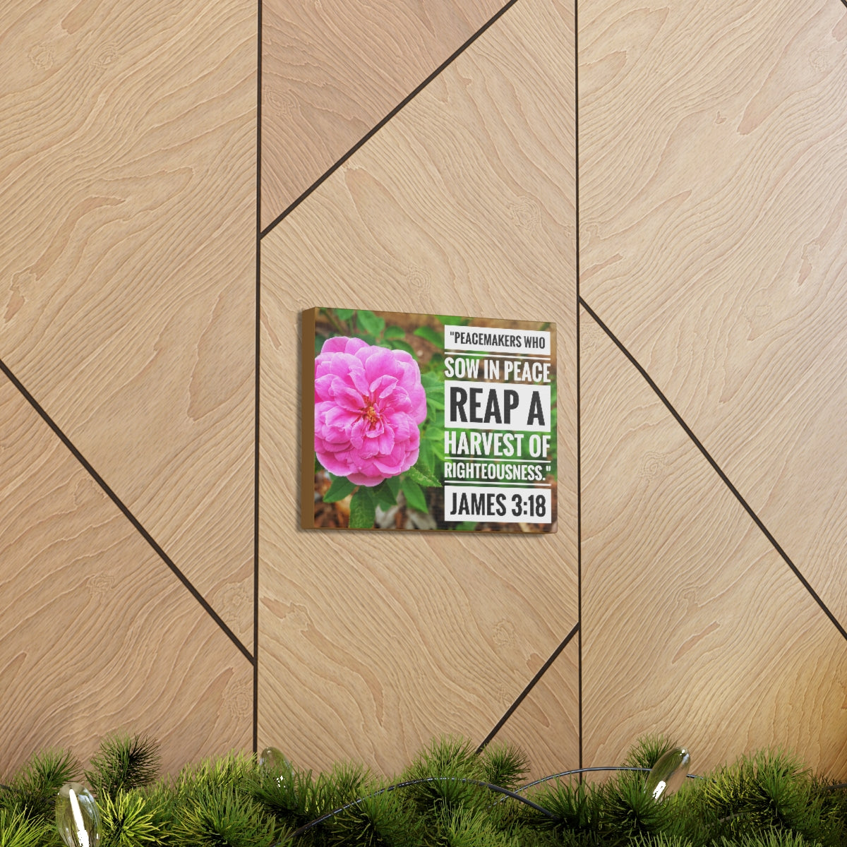 Scripture Walls Harvest Of Righteousness James 3:18 Bible Verse Canvas Christian Wall Art Bible Verse Print Ready To Hang Unframed-Express Your Love Gifts