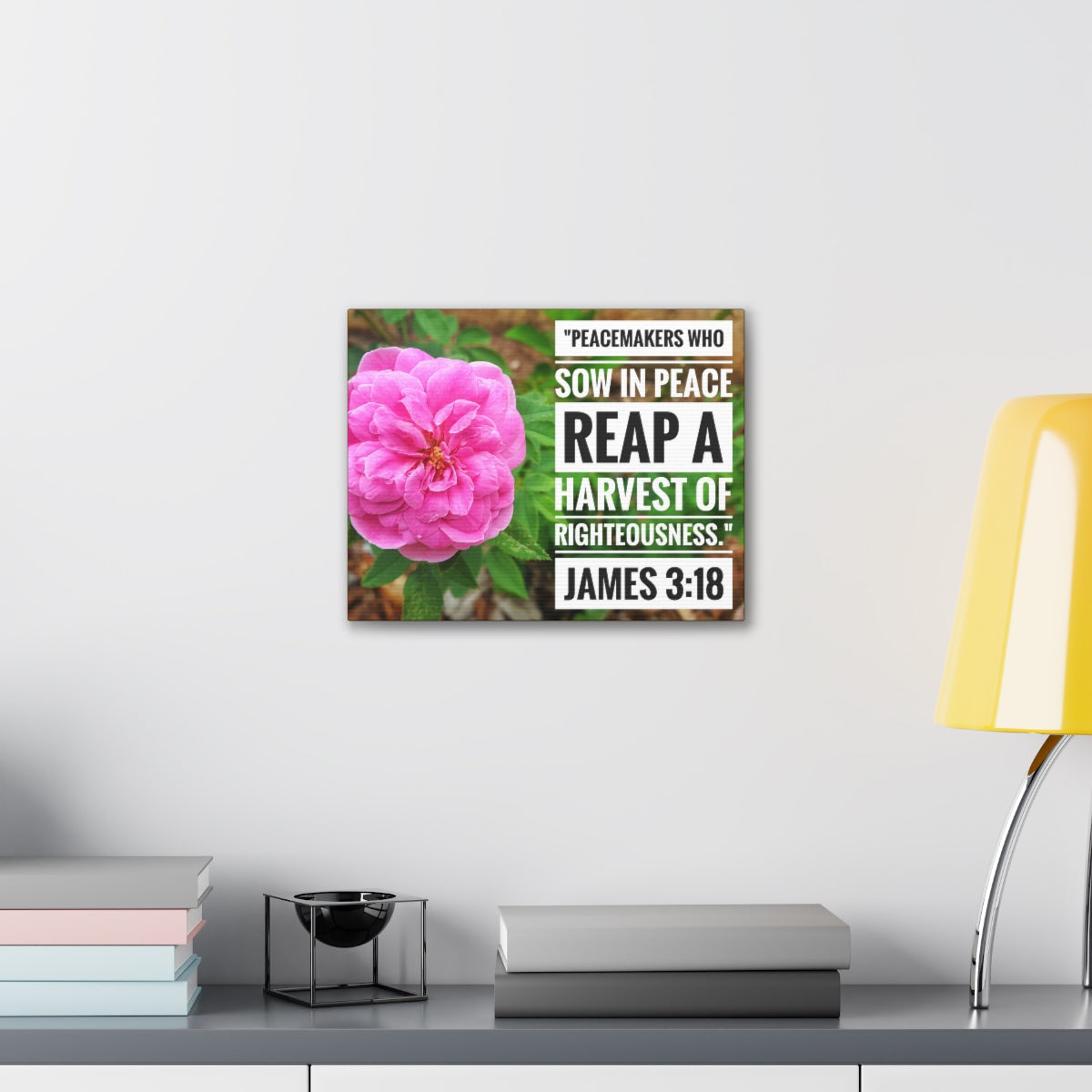 Scripture Walls Harvest Of Righteousness James 3:18 Bible Verse Canvas Christian Wall Art Bible Verse Print Ready To Hang Unframed-Express Your Love Gifts