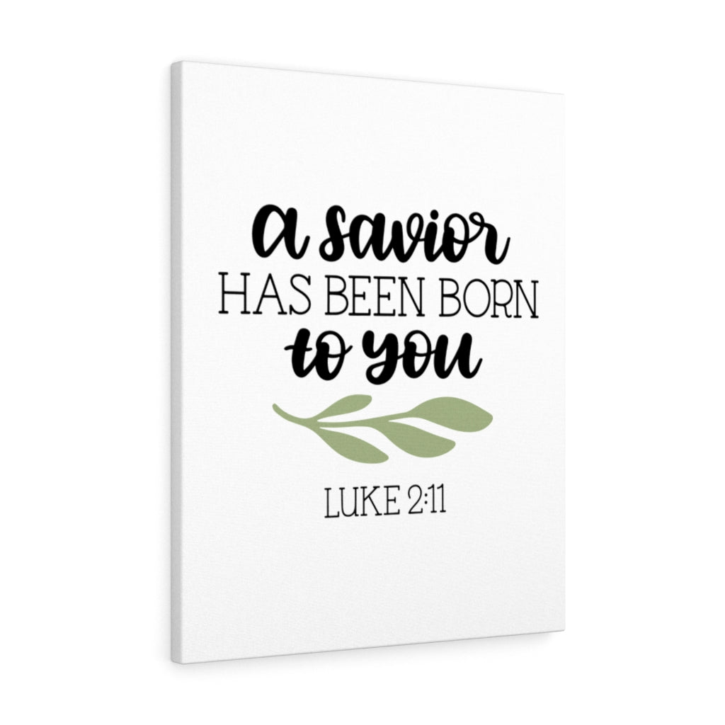 Scripture Walls Has Been Born Luke 2:11 Bible Verse Canvas Christian Wall Art Ready to Hang Unframed-Express Your Love Gifts