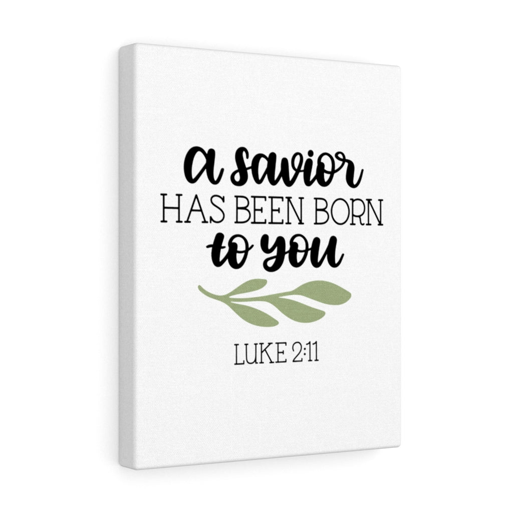 Scripture Walls Has Been Born Luke 2:11 Bible Verse Canvas Christian Wall Art Ready to Hang Unframed-Express Your Love Gifts