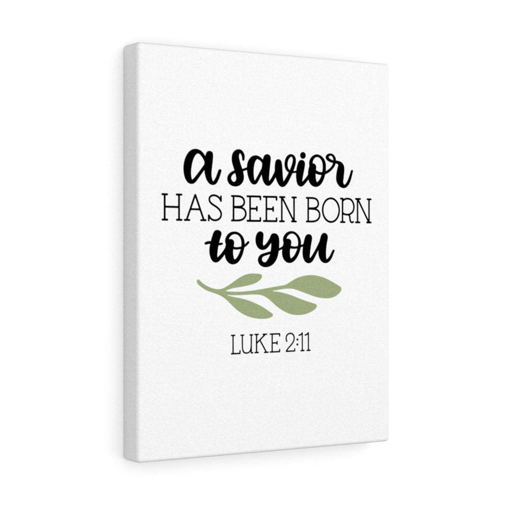 Scripture Walls Has Been Born Luke 2:11 Bible Verse Canvas Christian Wall Art Ready to Hang Unframed-Express Your Love Gifts