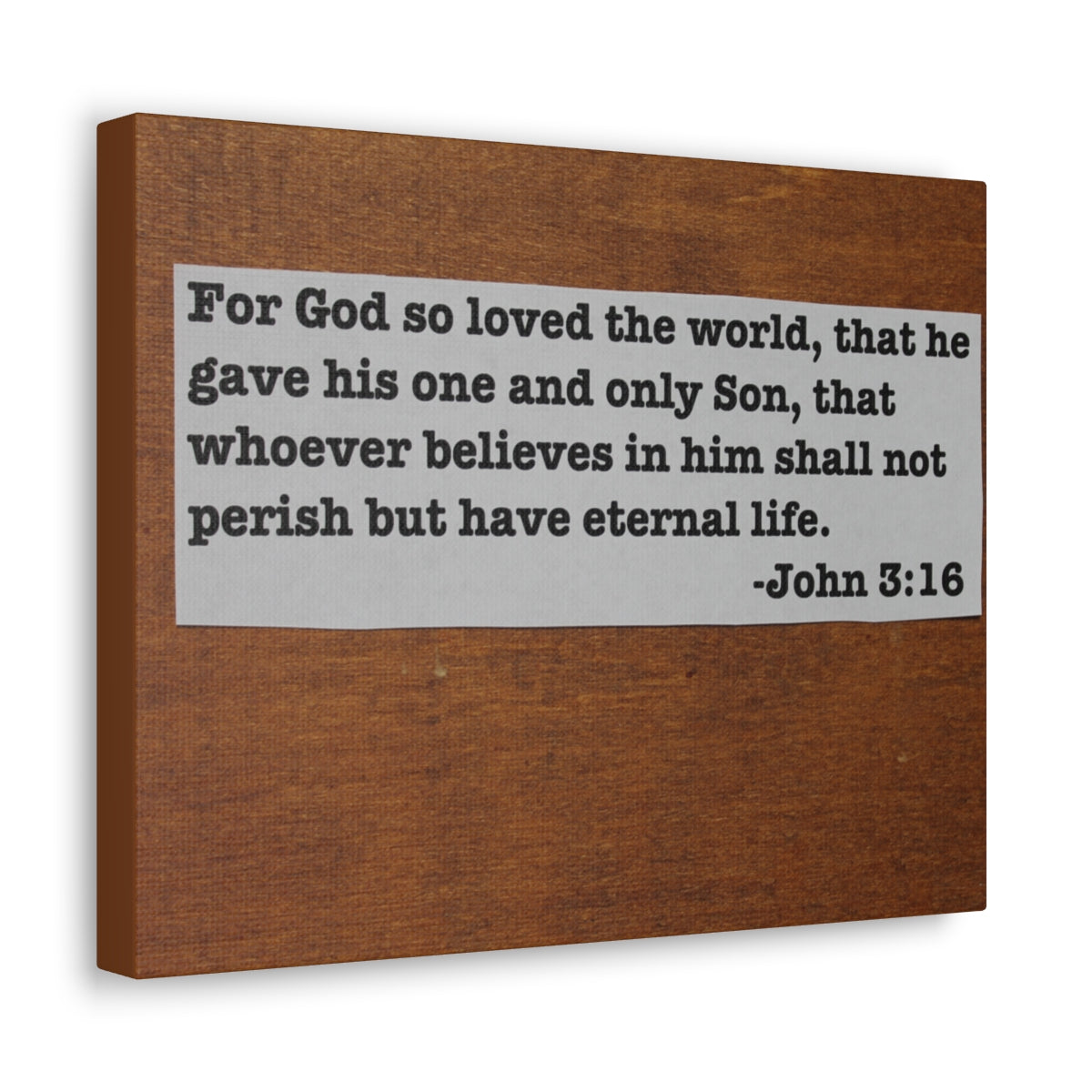 Scripture Walls Have Eternal Life John 3:16 Bible Verse Canvas Christian Wall Art Bible Verse Print Ready To Hang Unframed-Express Your Love Gifts