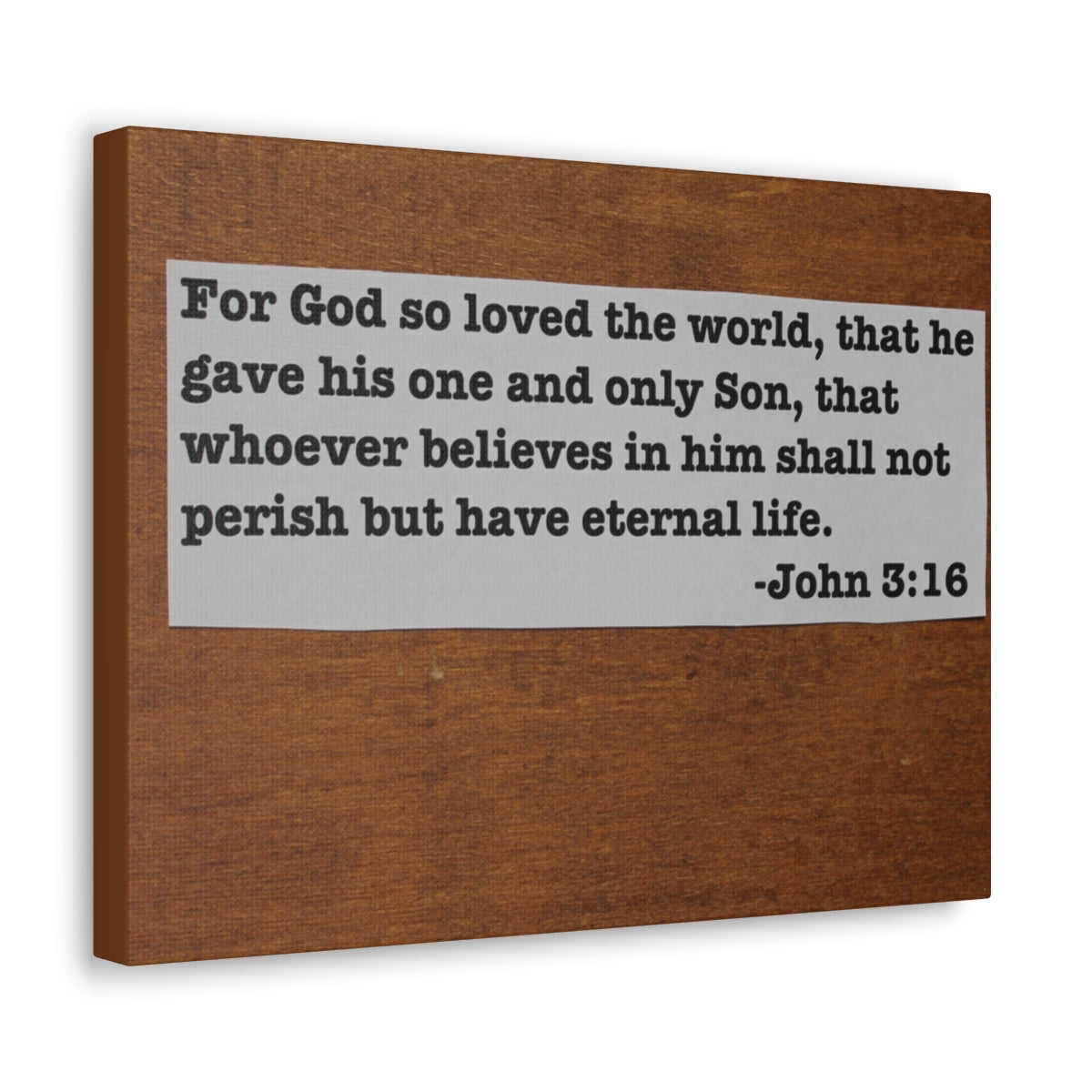 Scripture Walls Have Eternal Life John 3:16 Bible Verse Canvas Christian Wall Art Bible Verse Print Ready To Hang Unframed-Express Your Love Gifts