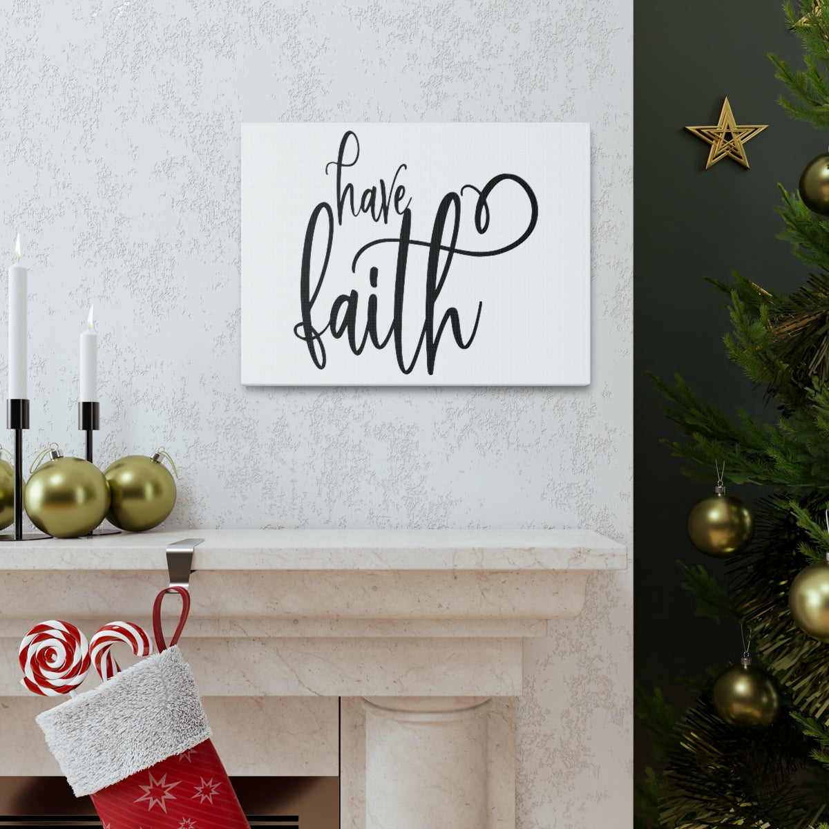 Scripture Walls Have Faith 2 Corinthians 5:7 Christian Wall Art Print Ready to Hang Unframed-Express Your Love Gifts