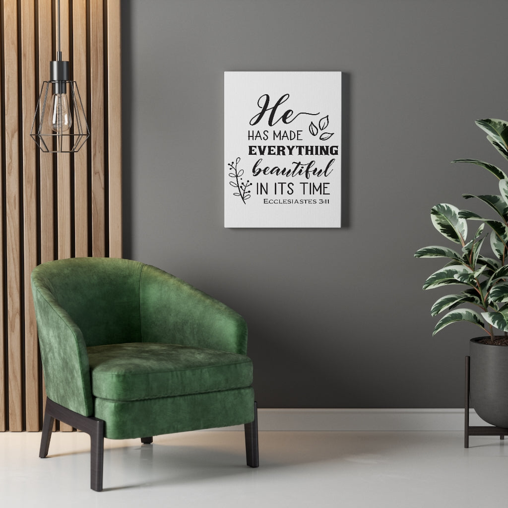 Scripture Walls He Has Made Ecclesiastes 3:11 Christian Wall Art Bible Verse Print Ready To Hang Unframed-Express Your Love Gifts