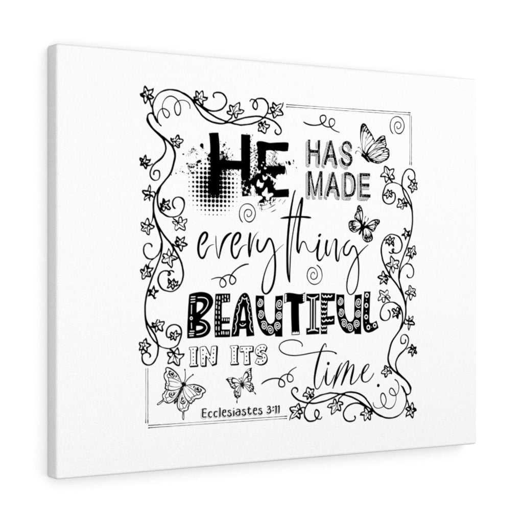 Scripture Walls He Has Made Everything Beautiful Ecclesiastes 3:11 Christian Wall Art Bible Verse Print Ready To Hang Unframed-Express Your Love Gifts