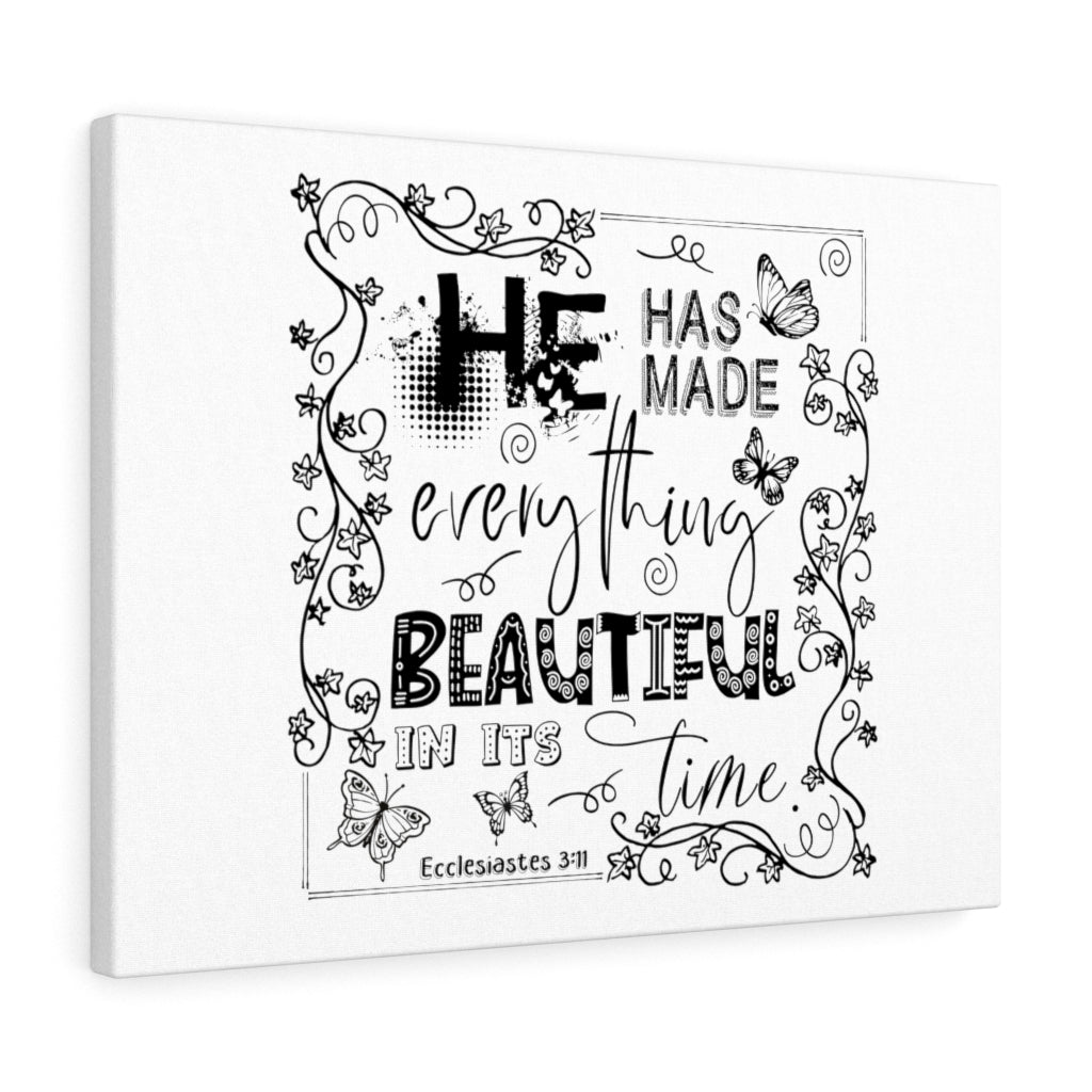 Scripture Walls He Has Made Everything Beautiful Ecclesiastes 3:11 Christian Wall Art Bible Verse Print Ready To Hang Unframed-Express Your Love Gifts