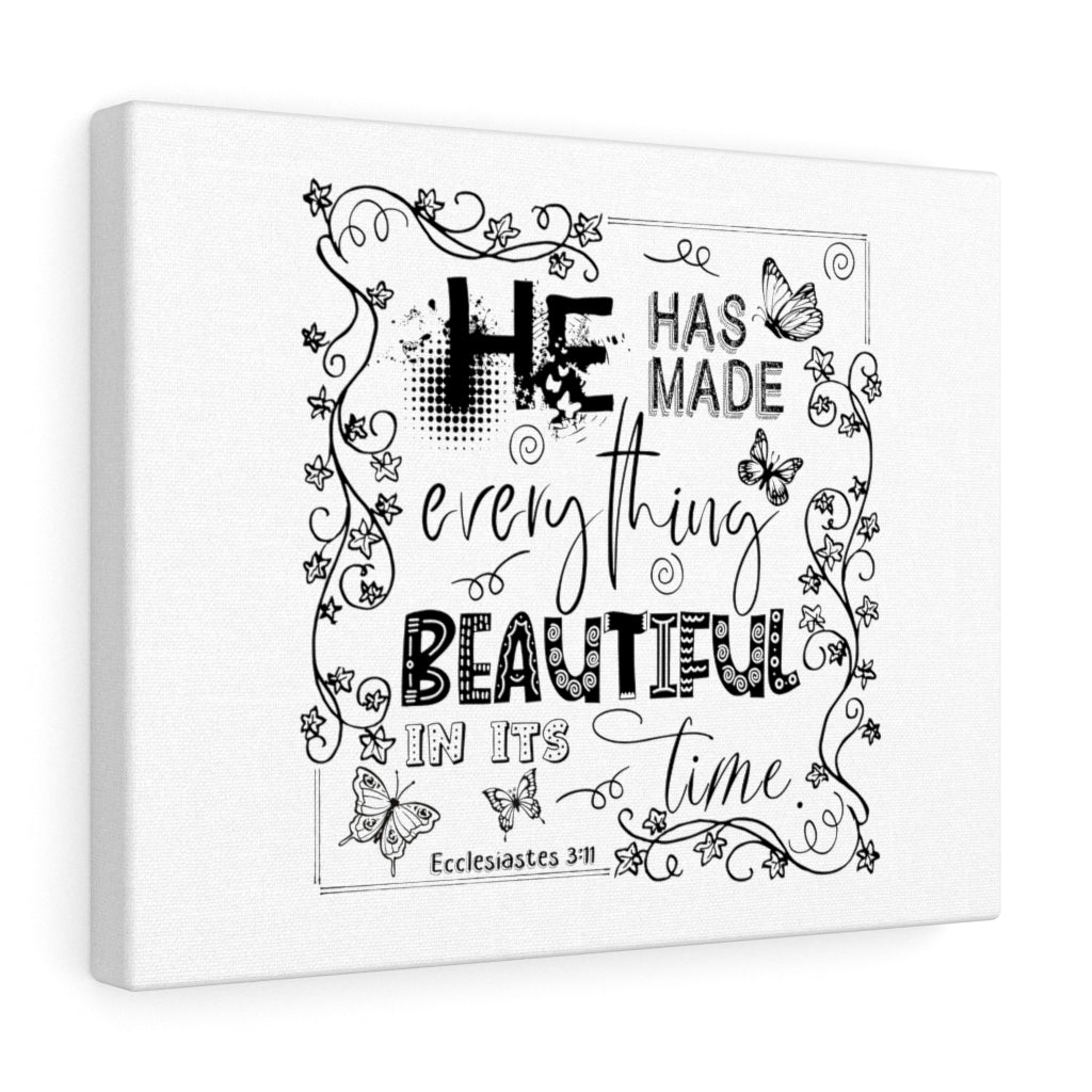 Scripture Walls He Has Made Everything Beautiful Ecclesiastes 3:11 Christian Wall Art Bible Verse Print Ready To Hang Unframed-Express Your Love Gifts