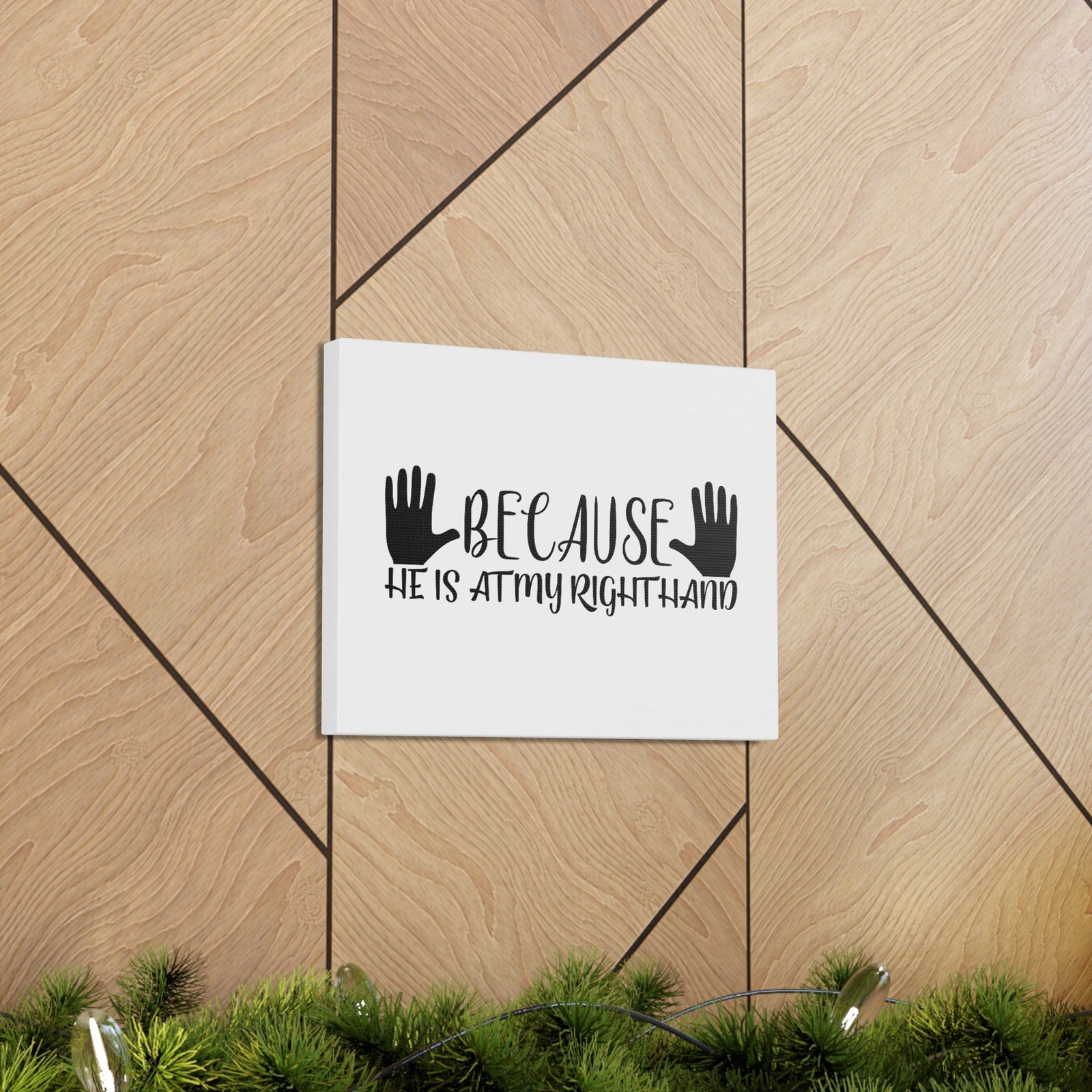 Scripture Walls He Is At My Right Hand Isaiah 41:13 Christian Wall Art Bible Verse Print Ready to Hang Unframed-Express Your Love Gifts