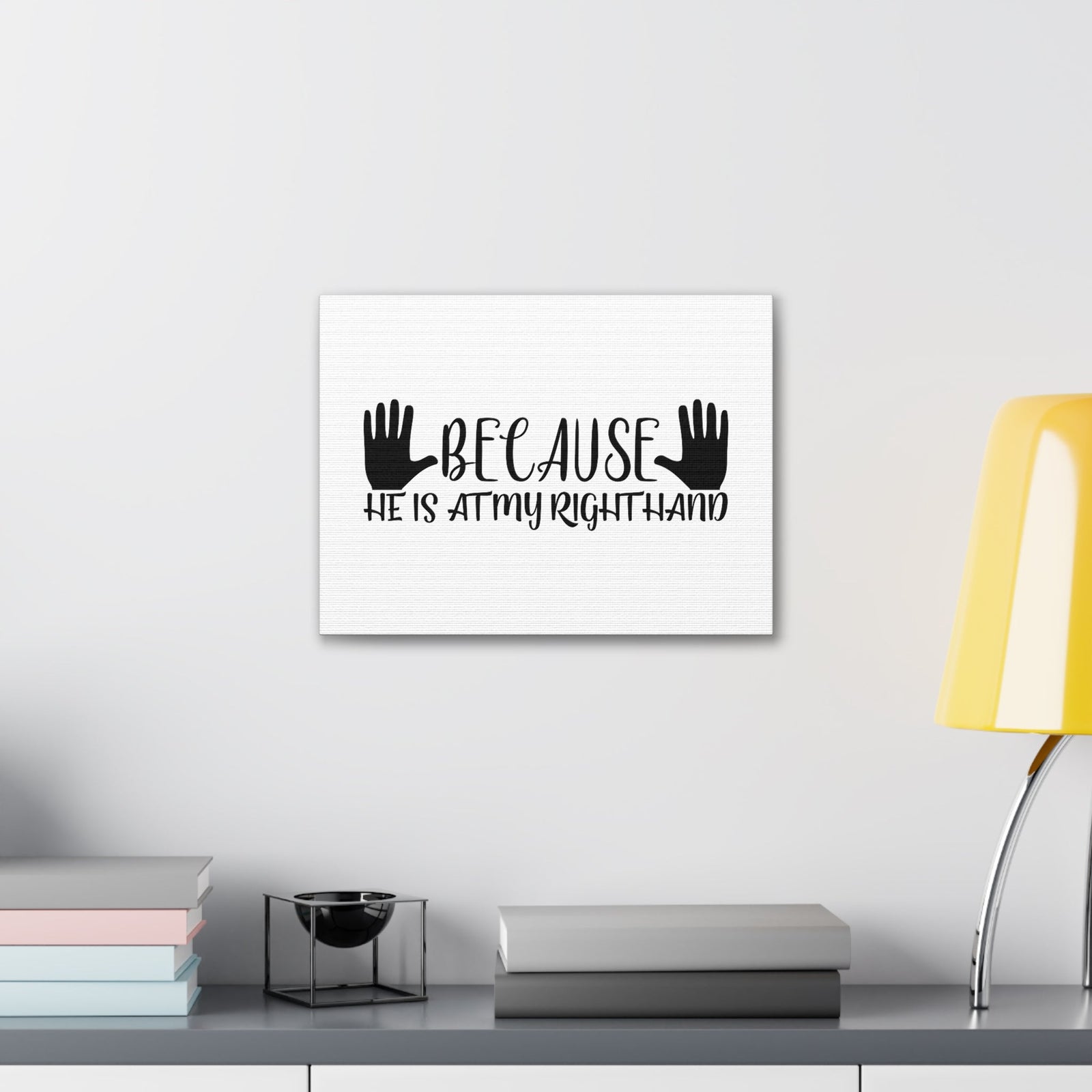 Scripture Walls He Is At My Right Hand Isaiah 41:13 Christian Wall Art Bible Verse Print Ready to Hang Unframed-Express Your Love Gifts