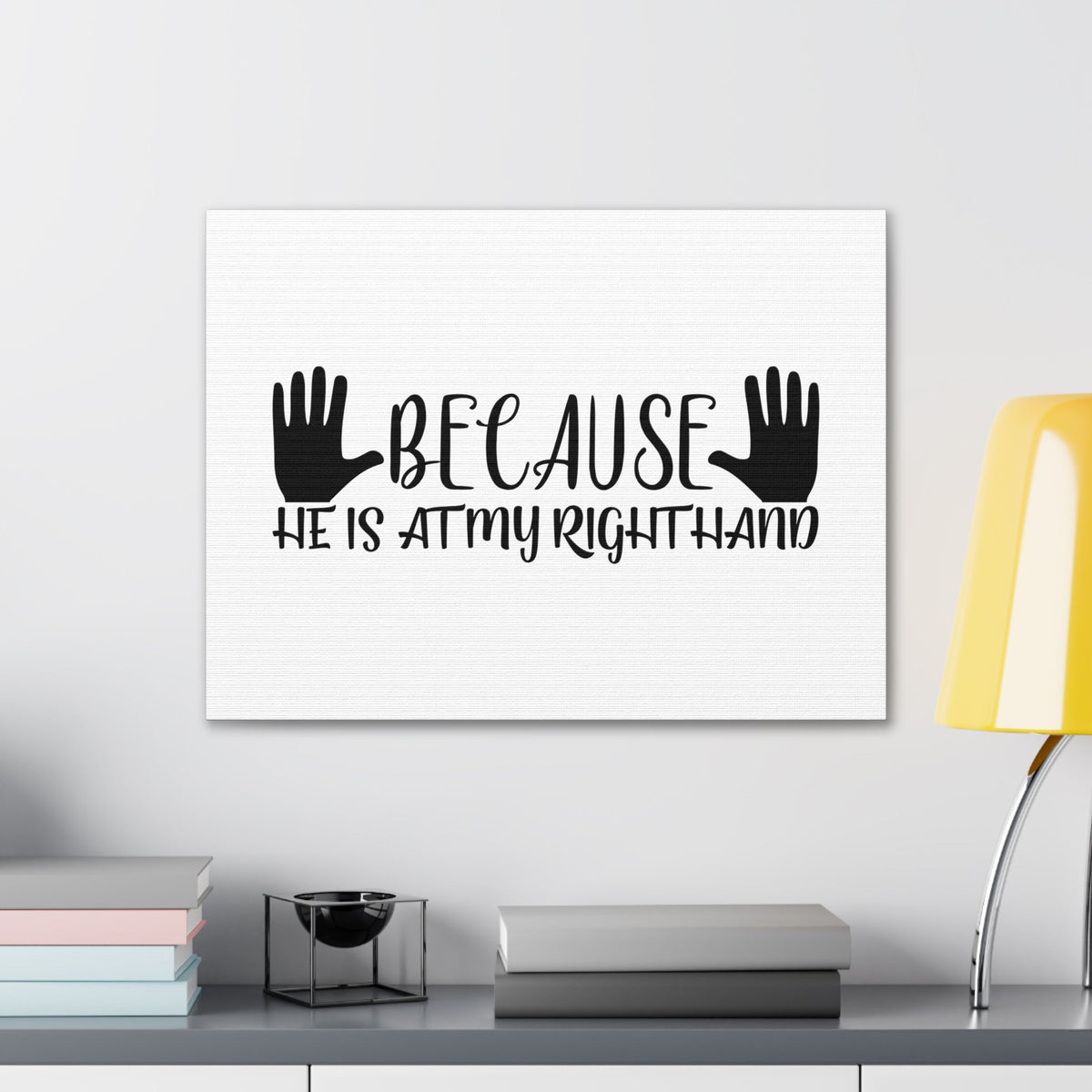 Scripture Walls He Is At My Right Hand Isaiah 41:13 Christian Wall Art Bible Verse Print Ready to Hang Unframed-Express Your Love Gifts