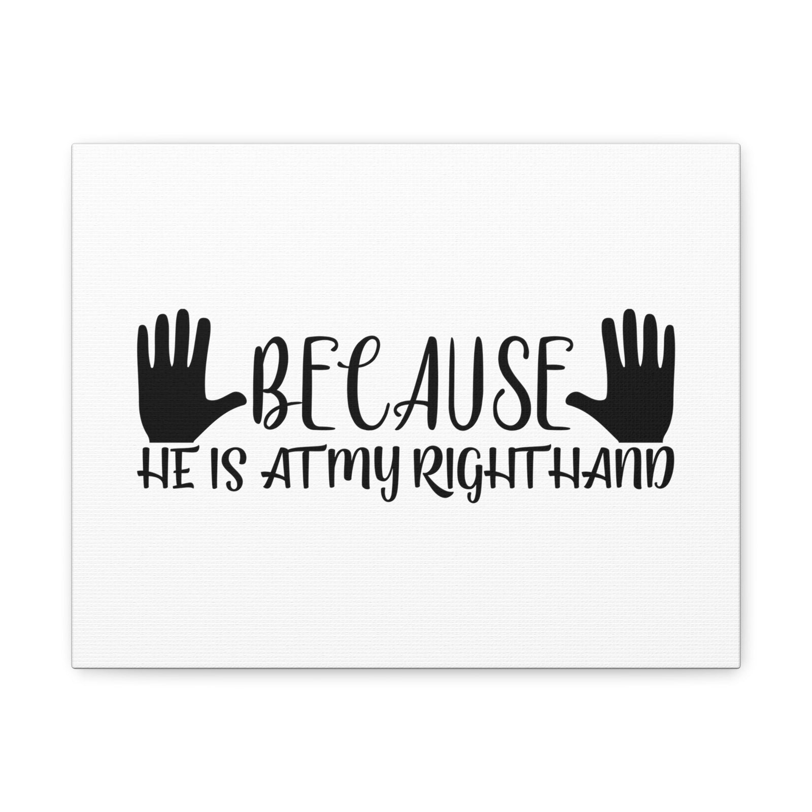 Scripture Walls He Is At My Right Hand Isaiah 41:13 Christian Wall Art Bible Verse Print Ready to Hang Unframed-Express Your Love Gifts