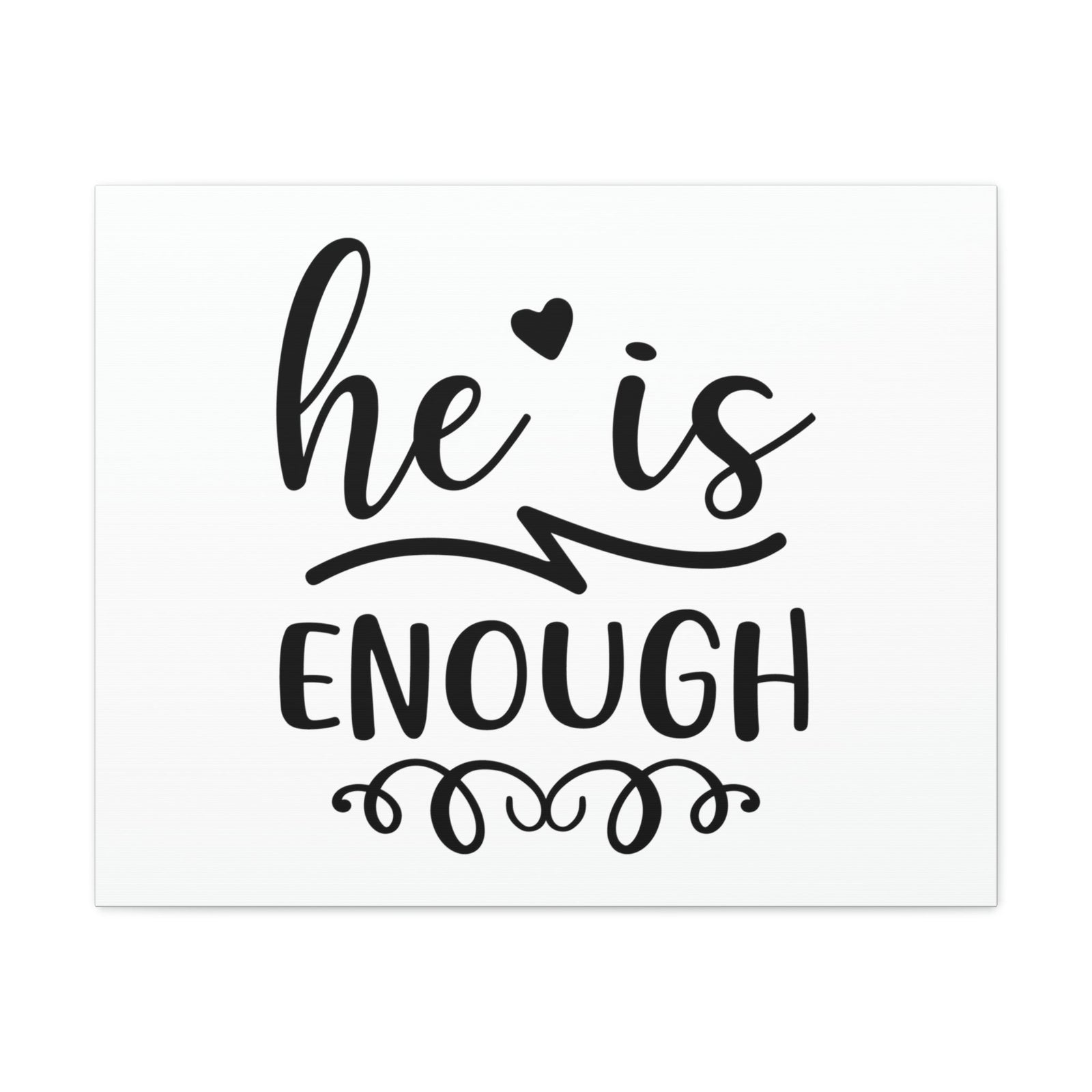 Scripture Walls He Is Enough 2 Peter 1:2 Christian Wall Art Print Ready to Hang Unframed-Express Your Love Gifts