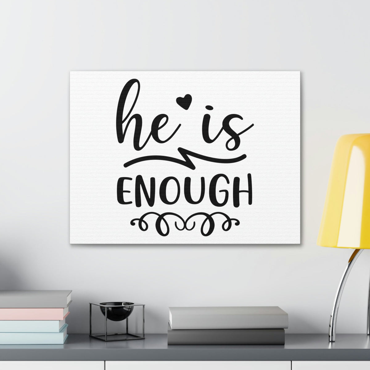 Scripture Walls He Is Enough 2 Peter 1:2 Christian Wall Art Print Ready to Hang Unframed-Express Your Love Gifts
