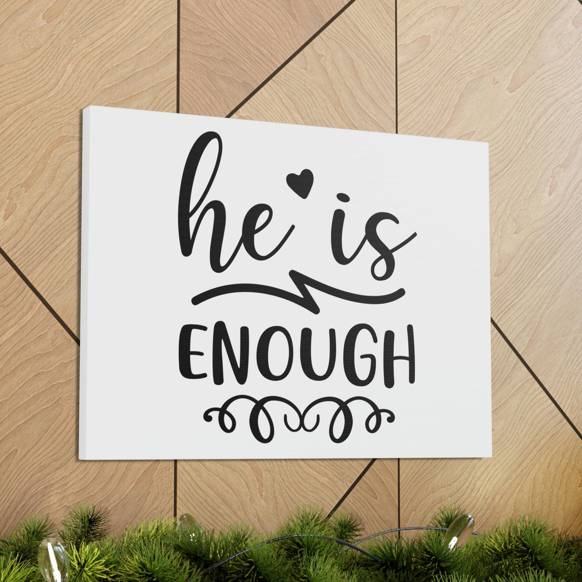 Scripture Walls He Is Enough 2 Peter 1:2 Christian Wall Art Print Ready to Hang Unframed-Express Your Love Gifts