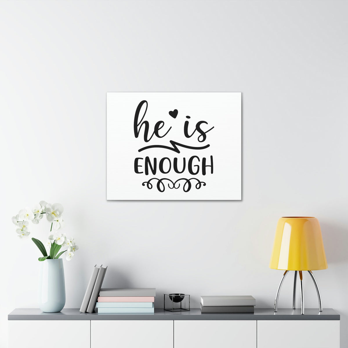 Scripture Walls He Is Enough 2 Peter 1:2 Christian Wall Art Print Ready to Hang Unframed-Express Your Love Gifts
