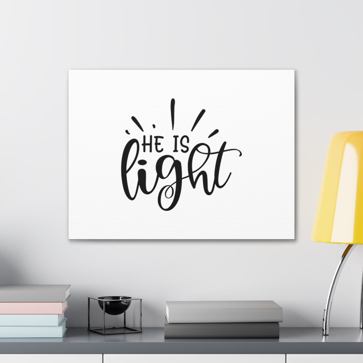 Scripture Walls He Is Light 1 John 1:5-9 Christian Wall Art Bible Verse Print Ready to Hang Unframed-Express Your Love Gifts