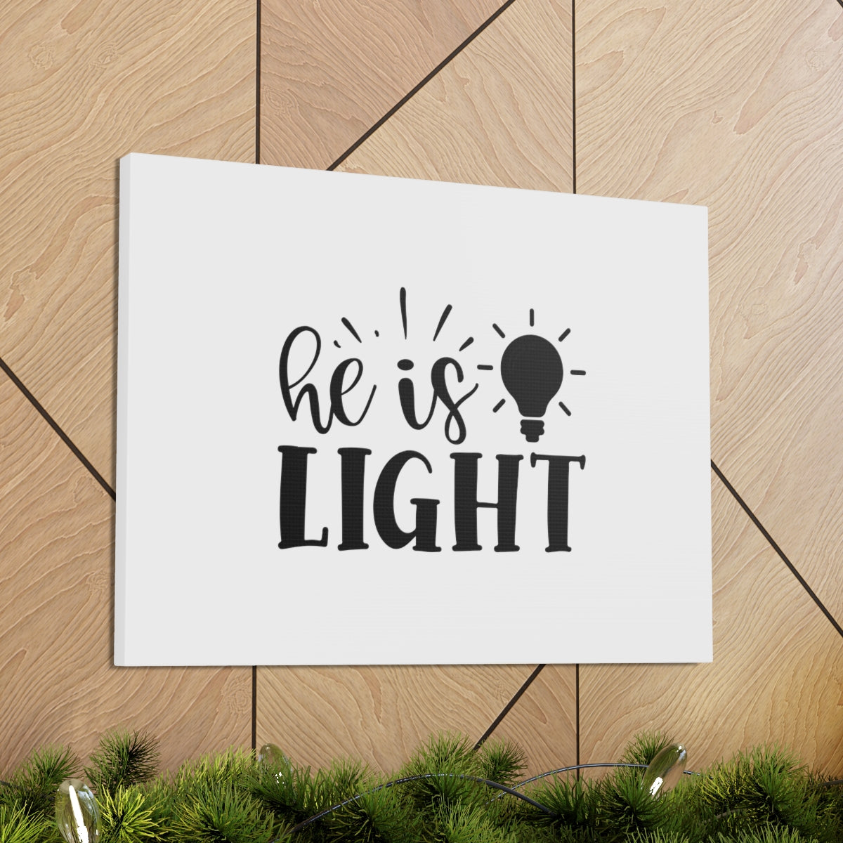 Scripture Walls He Is Light John 8:12 Christian Wall Art Bible Verse Print Ready to Hang Unframed-Express Your Love Gifts
