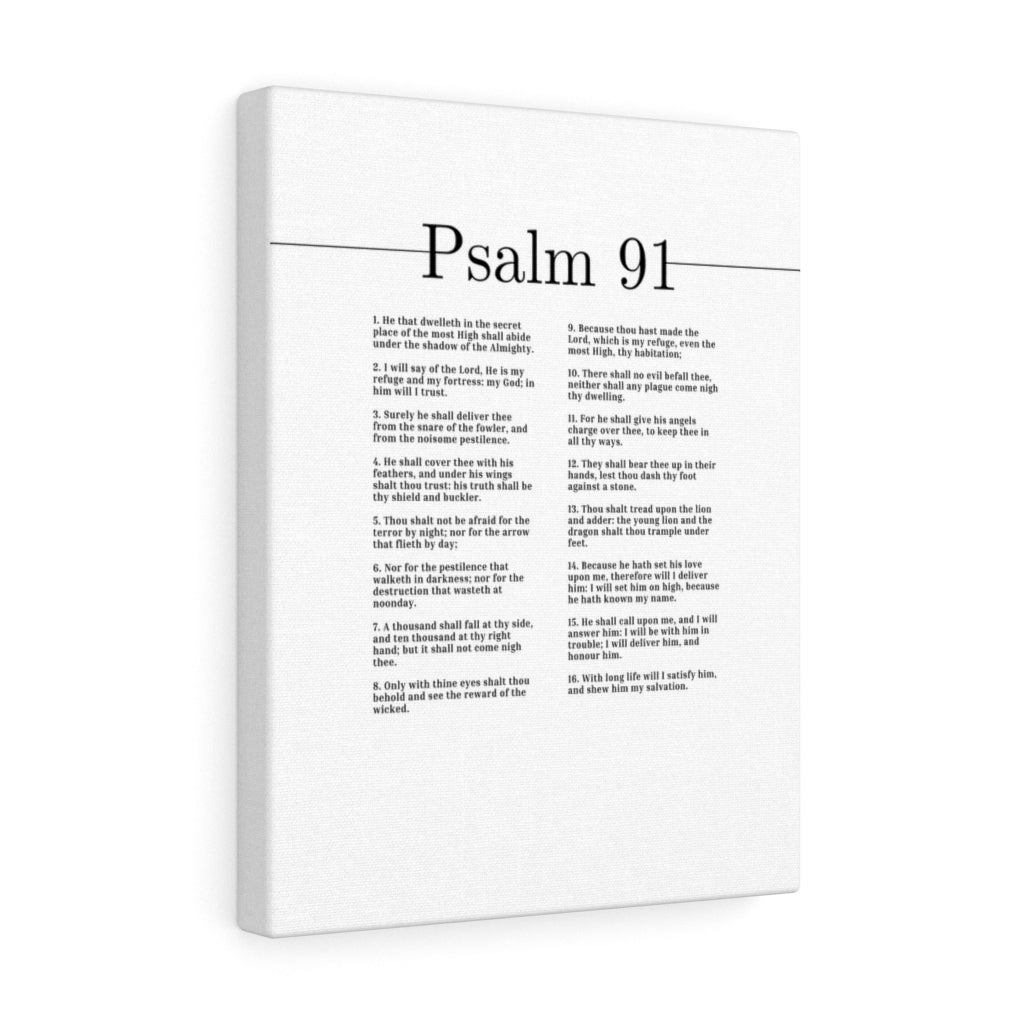 Scripture Walls He Is My Refuge And My Fortress Psalm 91 Bible Verse Canvas Christian Wall Art Ready to Hang Unframed-Express Your Love Gifts