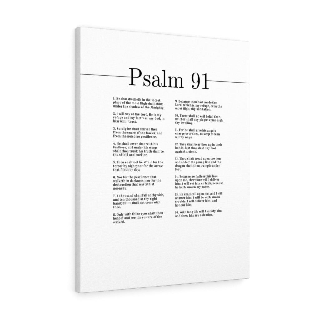 Scripture Walls He Is My Refuge And My Fortress Psalm 91 Bible Verse Canvas Christian Wall Art Ready to Hang Unframed-Express Your Love Gifts