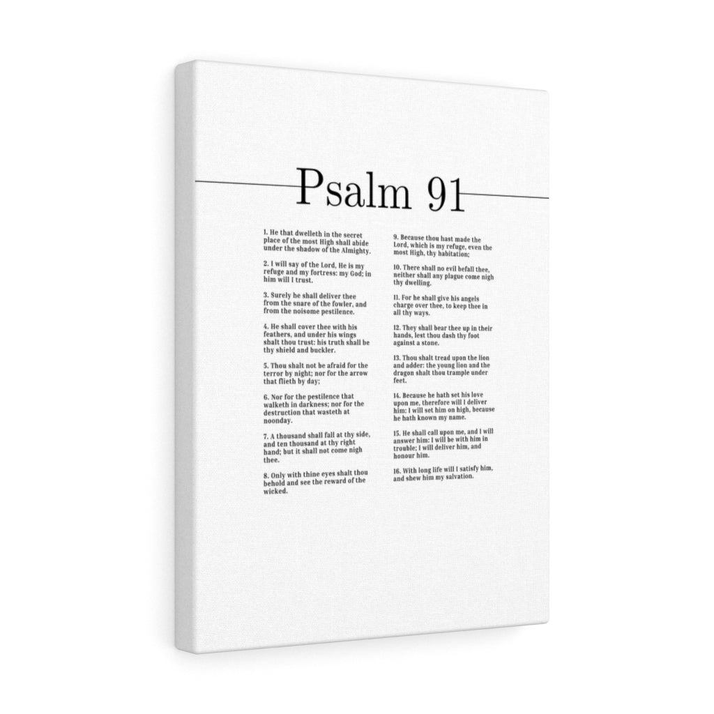 Scripture Walls He Is My Refuge And My Fortress Psalm 91 Bible Verse Canvas Christian Wall Art Ready to Hang Unframed-Express Your Love Gifts