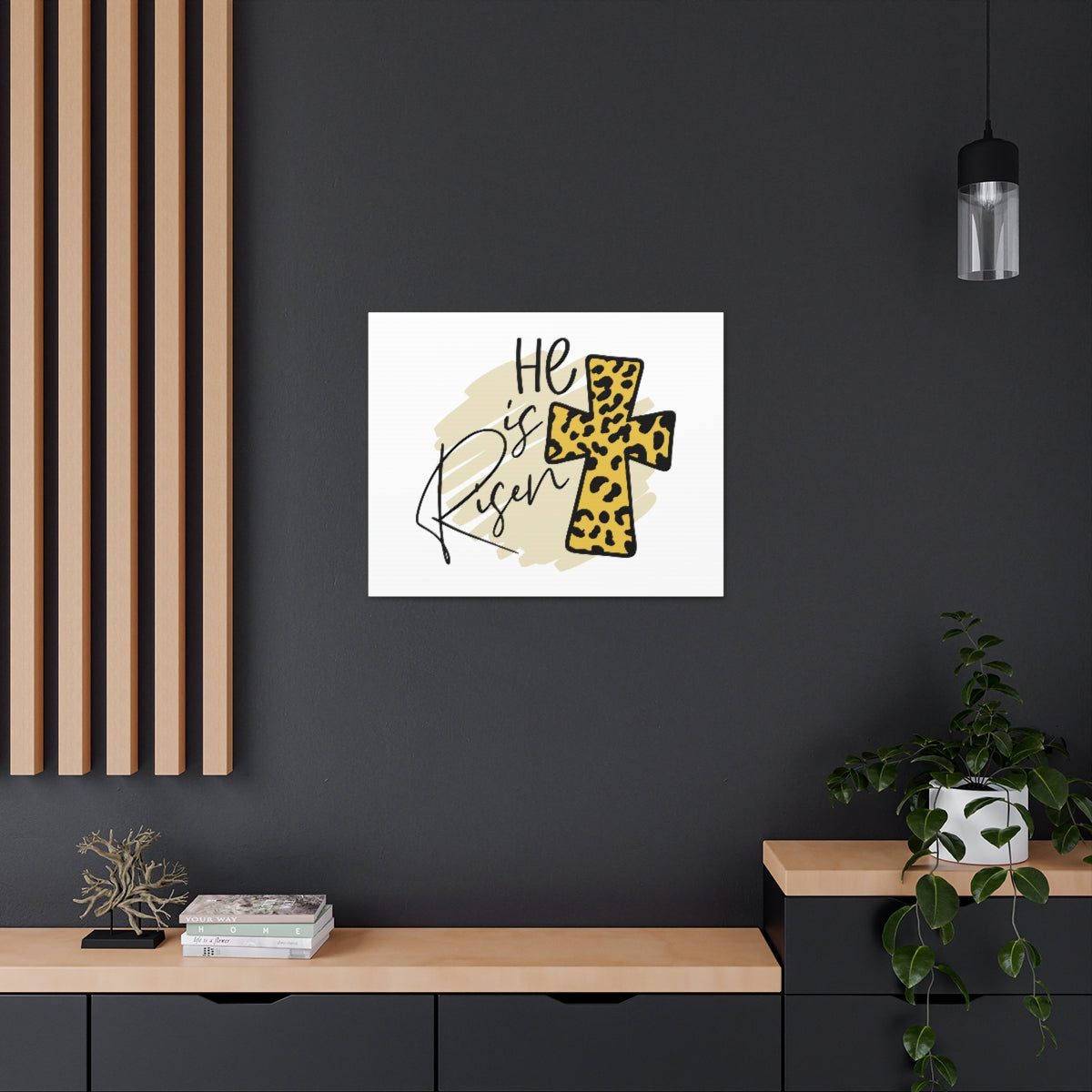 Scripture Walls He Is Risen 1 Thessalonians 4:14 Christian Wall Art Print Ready to Hang Unframed-Express Your Love Gifts