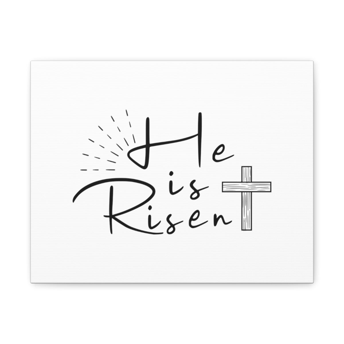 Scripture Walls He Is Risen Cross Matthew 28:6 Christian Wall Art Bible Verse Print Ready to Hang Unframed-Express Your Love Gifts