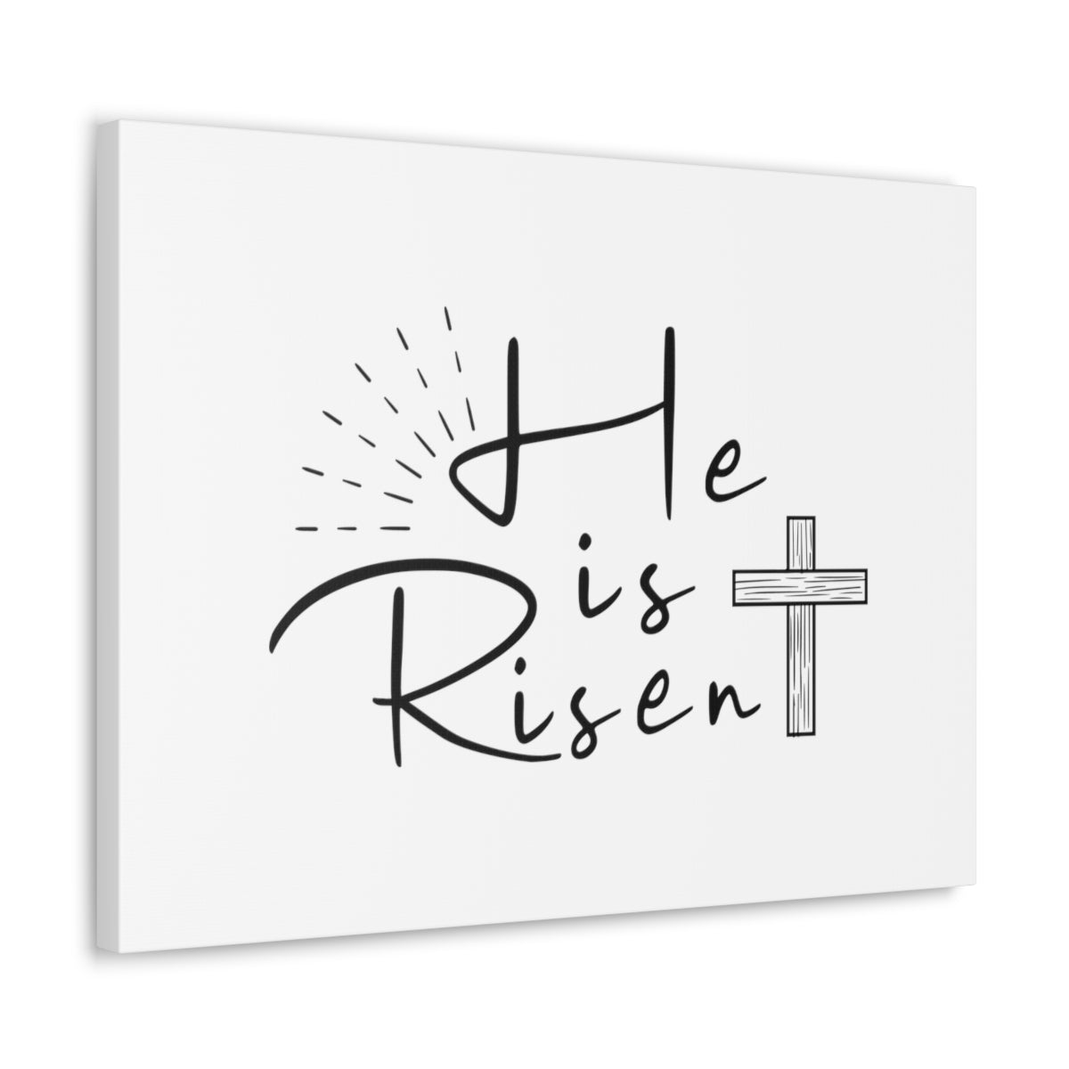 Scripture Walls He Is Risen Cross Matthew 28:6 Christian Wall Art Bible Verse Print Ready to Hang Unframed-Express Your Love Gifts