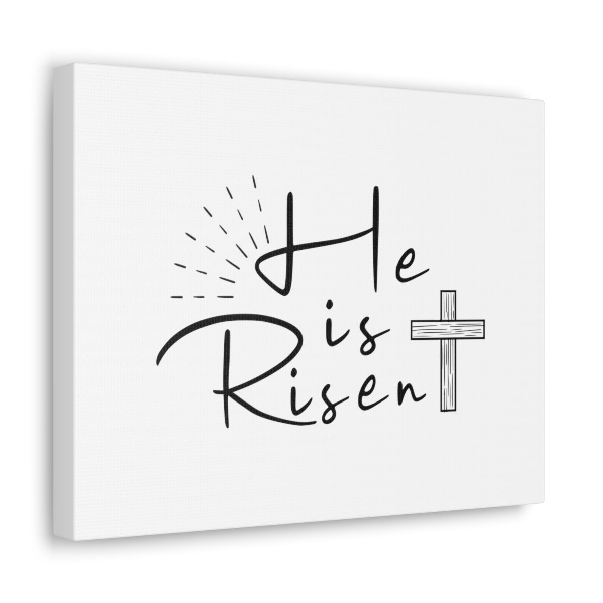 Scripture Walls He Is Risen Cross Matthew 28:6 Christian Wall Art Bible Verse Print Ready to Hang Unframed-Express Your Love Gifts