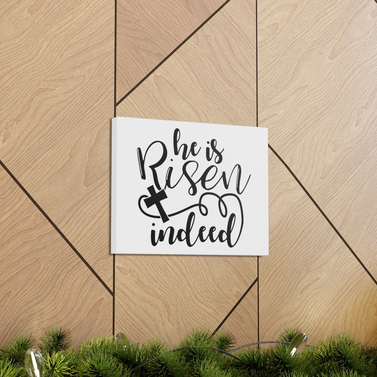 Scripture Walls He Is Risen Indeed Matthew 28:6 Christian Wall Art Print Ready to Hang Unframed-Express Your Love Gifts