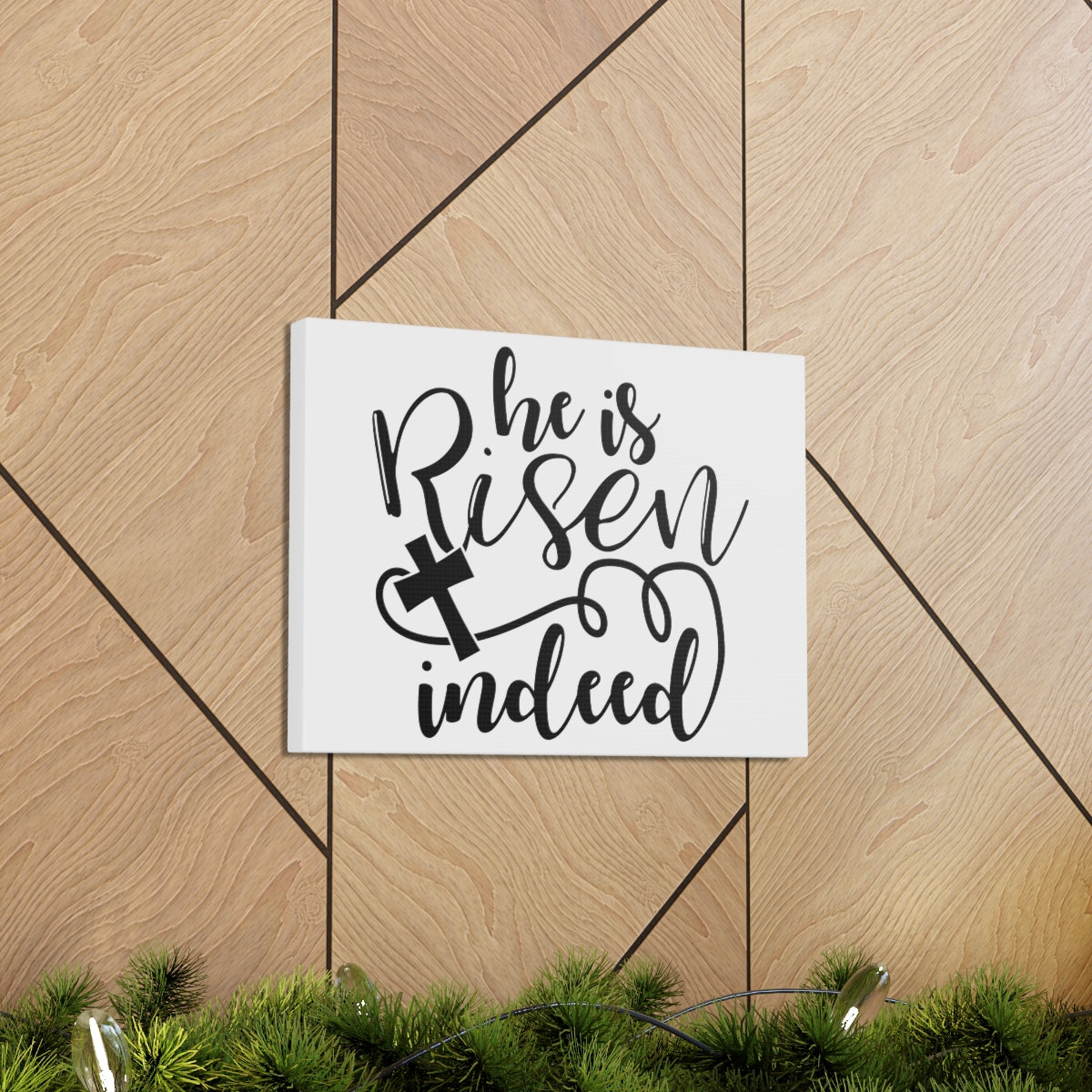 Scripture Walls He Is Risen Indeed Matthew 28:6 Christian Wall Art Print Ready to Hang Unframed-Express Your Love Gifts