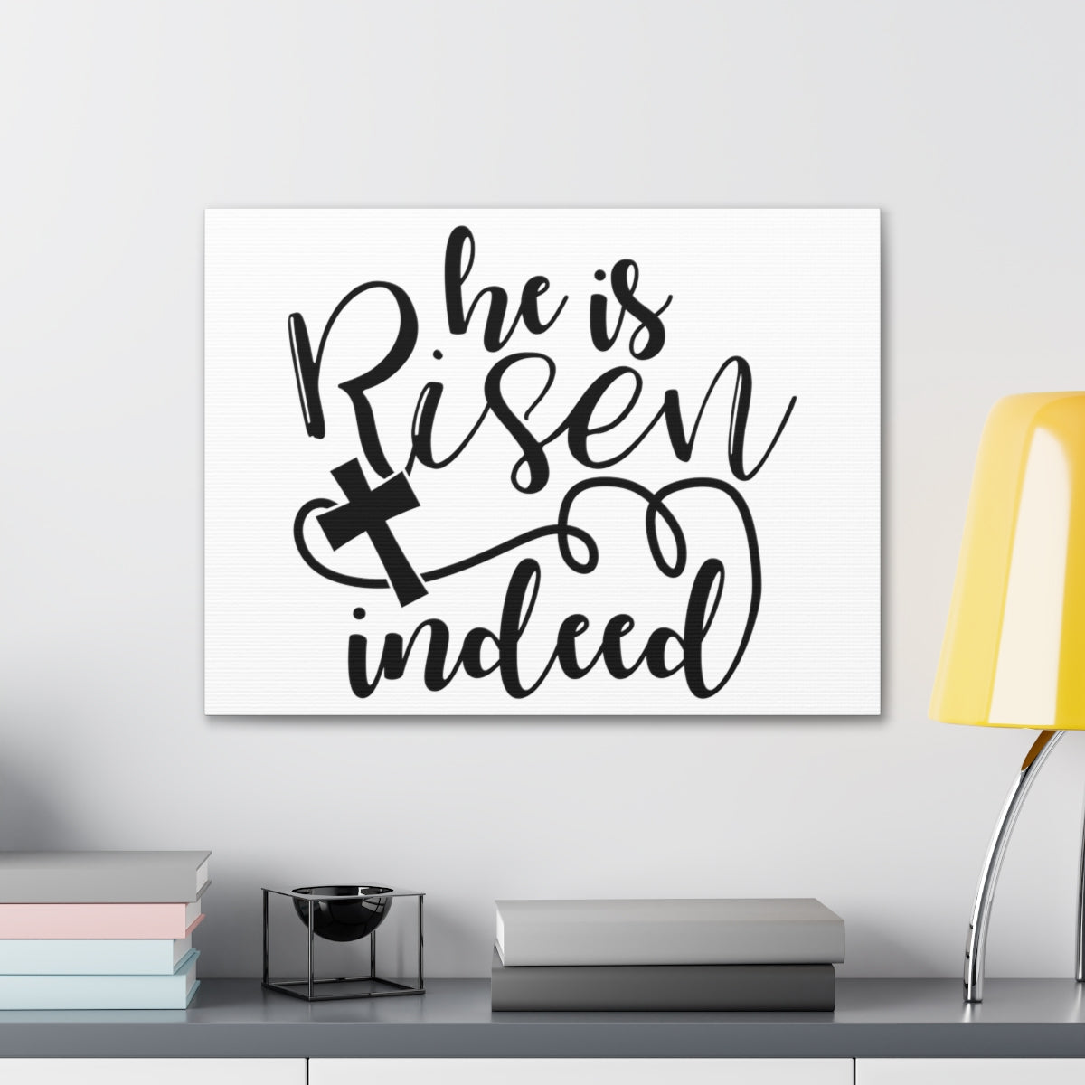 Scripture Walls He Is Risen Indeed Matthew 28:6 Christian Wall Art Print Ready to Hang Unframed-Express Your Love Gifts