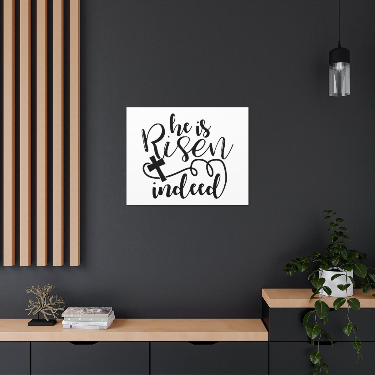 Scripture Walls He Is Risen Indeed Matthew 28:6 Christian Wall Art Print Ready to Hang Unframed-Express Your Love Gifts