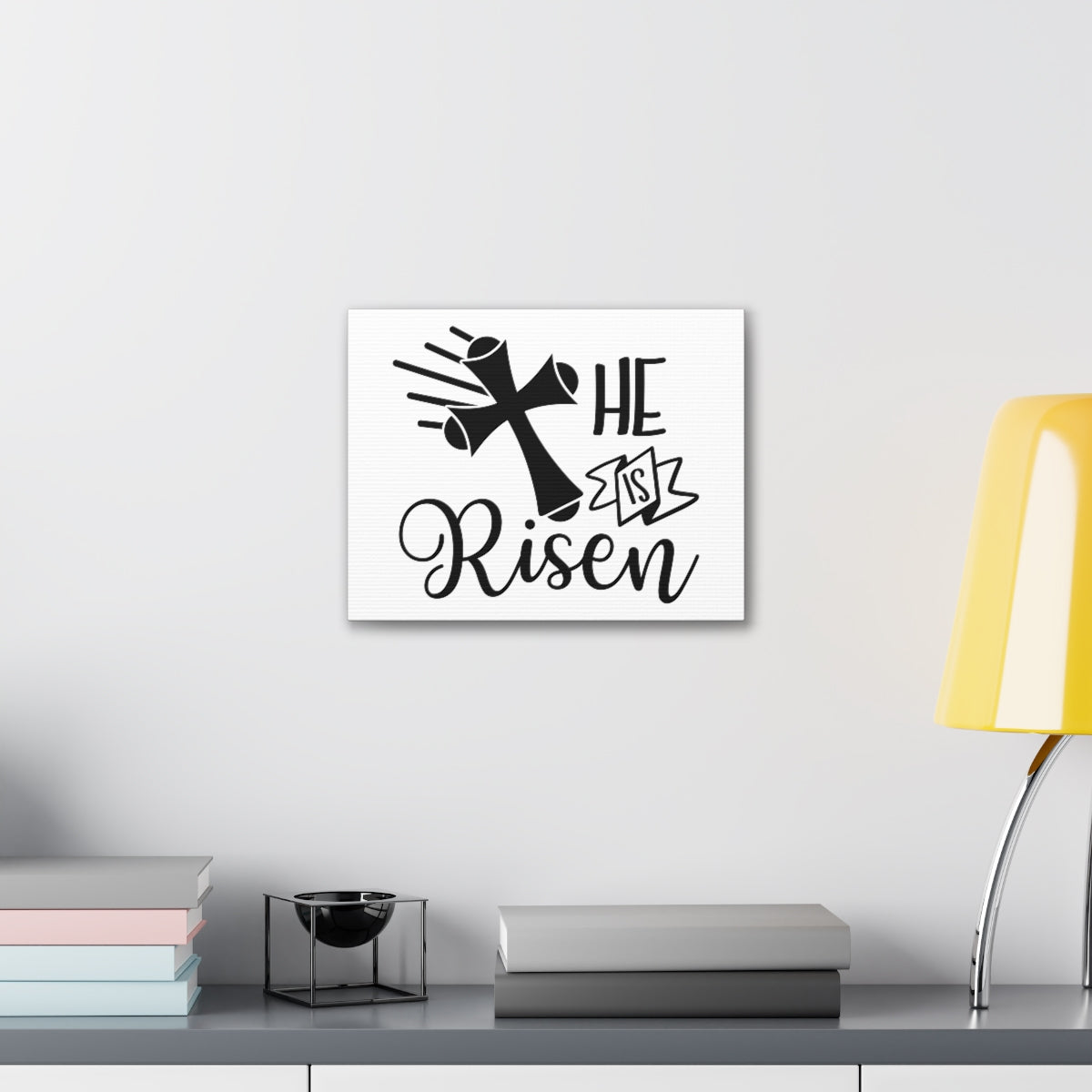Scripture Walls He Is Risen Job 19:25 Christian Wall Art Print Ready to Hang Unframed-Express Your Love Gifts