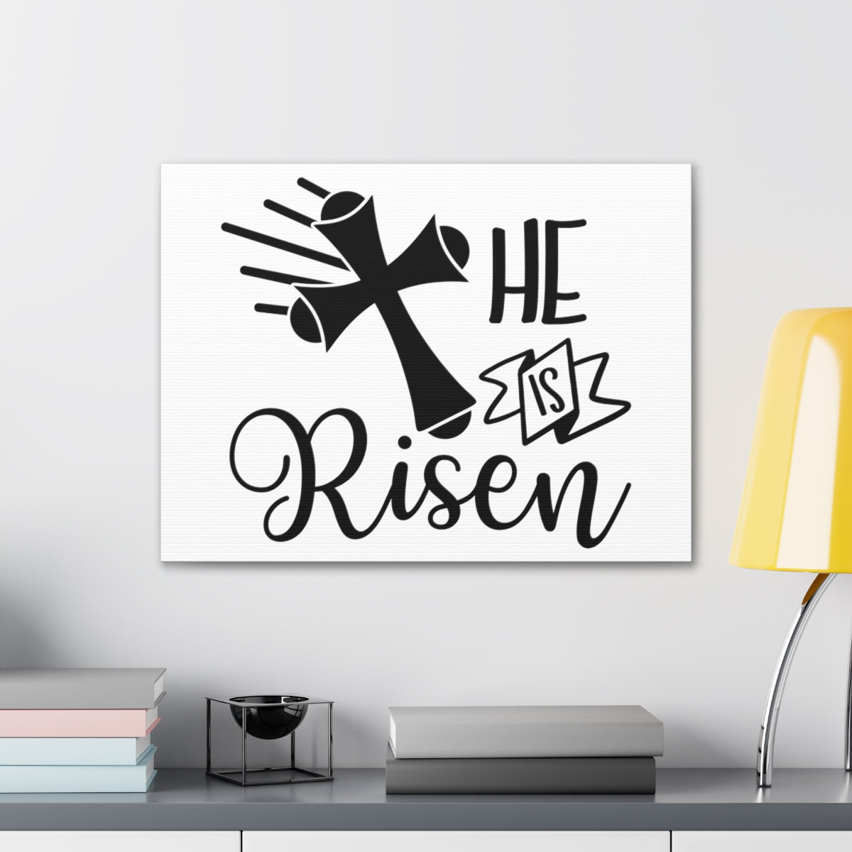 Scripture Walls He Is Risen Job 19:25 Christian Wall Art Print Ready to Hang Unframed-Express Your Love Gifts