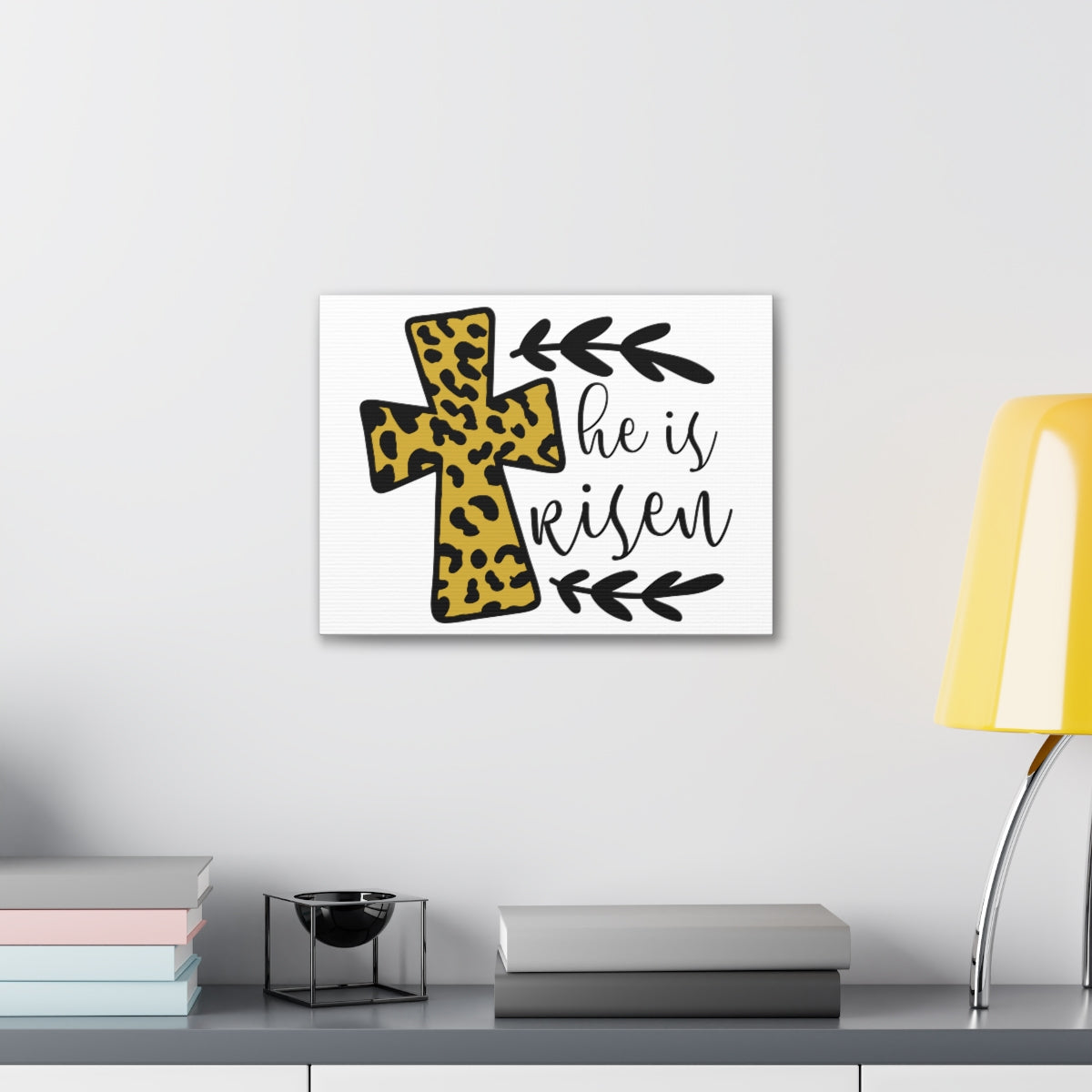 Scripture Walls He Is Risen Luke 24:5-7 Christian Wall Art Print Ready to Hang Unframed-Express Your Love Gifts