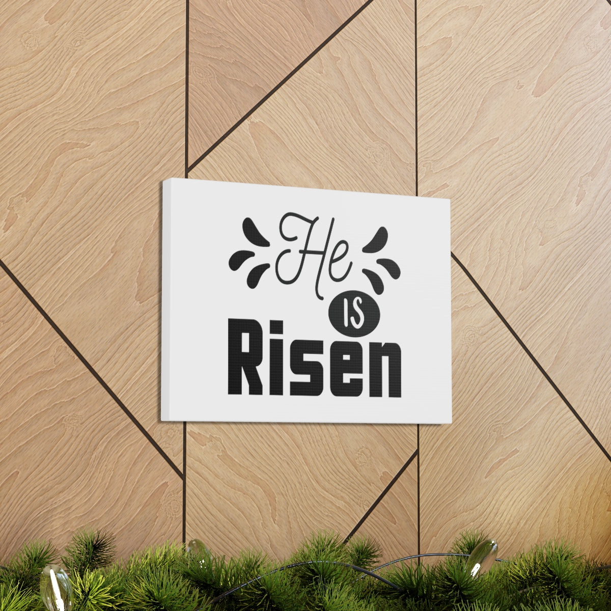 Scripture Walls He Is Risen Matthew 28:6 Christian Wall Art Bible Verse Print Ready to Hang Unframed-Express Your Love Gifts