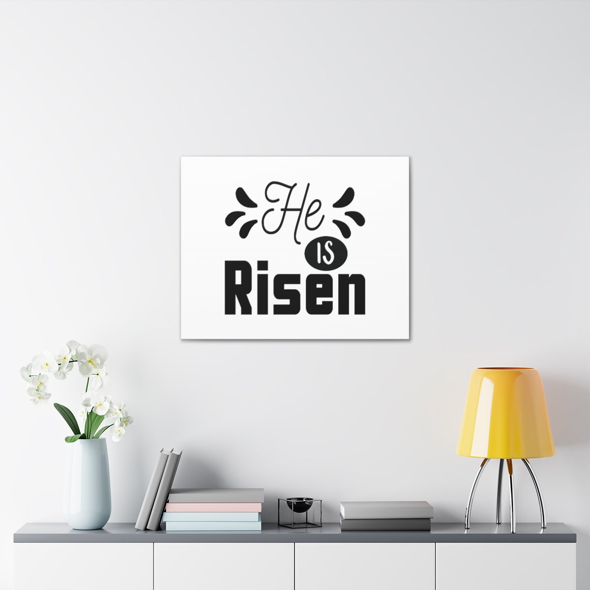 Scripture Walls He Is Risen Matthew 28:6 Christian Wall Art Bible Verse Print Ready to Hang Unframed-Express Your Love Gifts