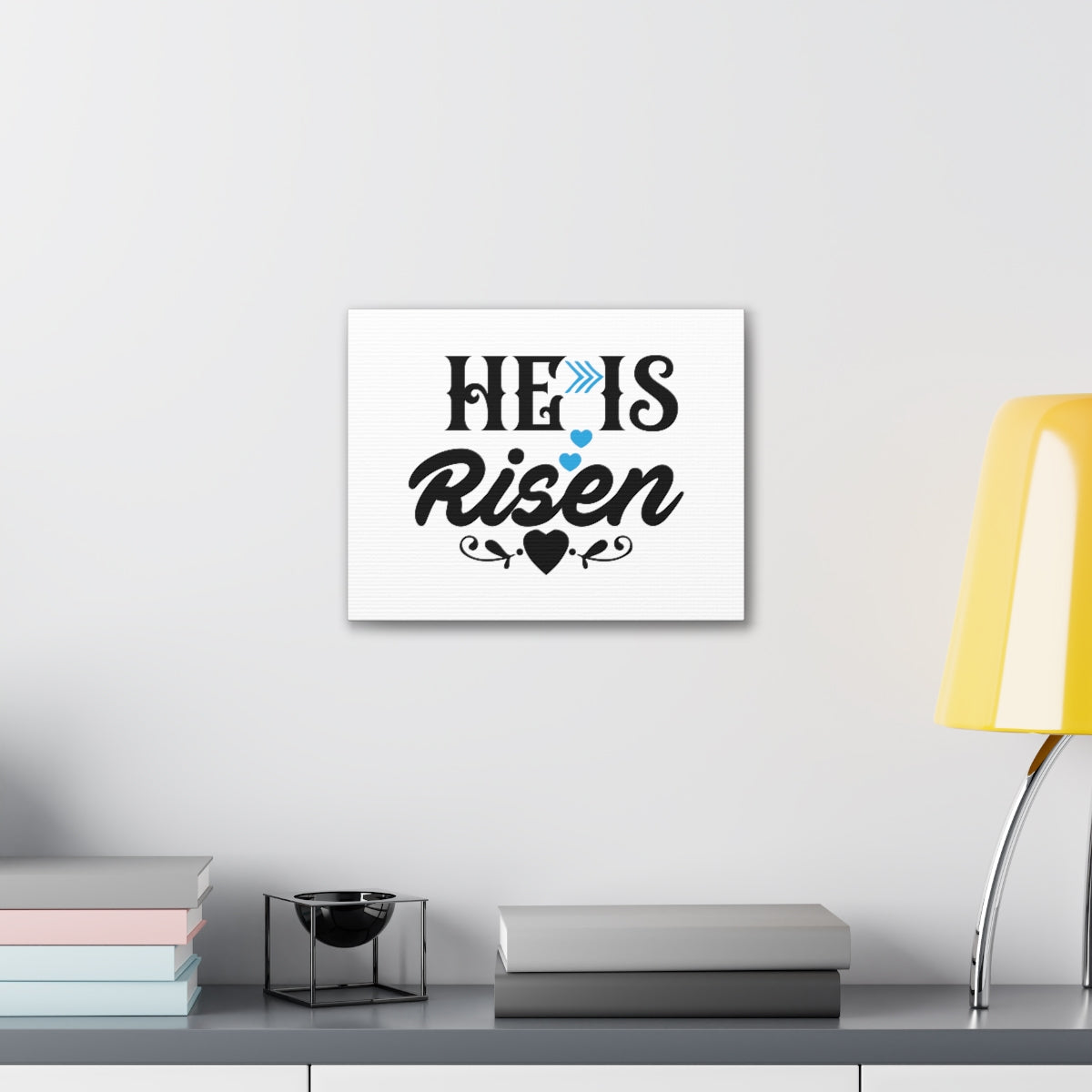 Scripture Walls He Is Risen Matthew 28:6 Heart Christian Wall Art Bible Verse Print Ready to Hang Unframed-Express Your Love Gifts