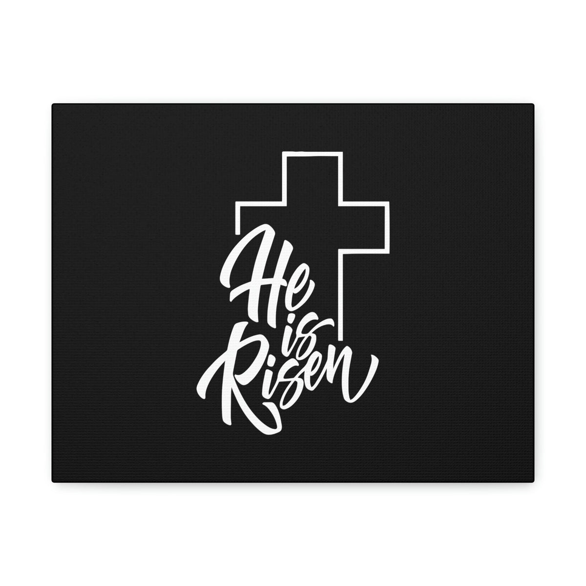 Scripture Walls He Is Risen Matthew 28:6 Outline Cross Christian Wall Art Bible Verse Print Ready to Hang Unframed-Express Your Love Gifts