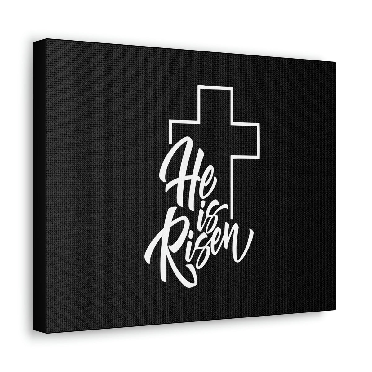 Scripture Walls He Is Risen Matthew 28:6 Outline Cross Christian Wall Art Bible Verse Print Ready to Hang Unframed-Express Your Love Gifts