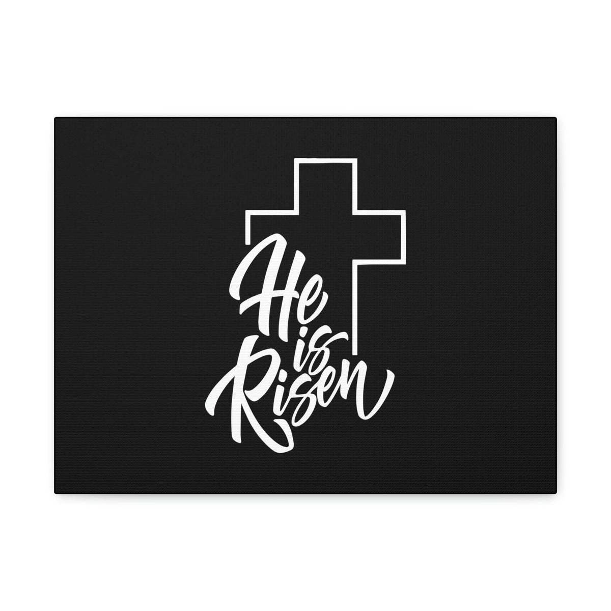 Scripture Walls He Is Risen Matthew 28:6 Outline Cross Christian Wall Art Bible Verse Print Ready to Hang Unframed-Express Your Love Gifts