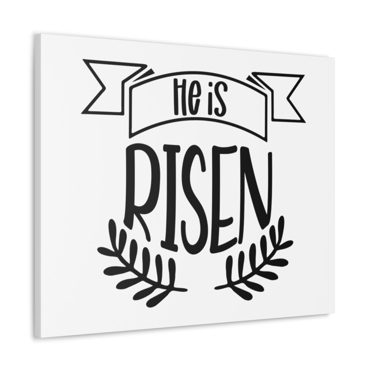 Scripture Walls He Is Risen Romans 4:25 Christian Wall Art Print Ready to Hang Unframed-Express Your Love Gifts
