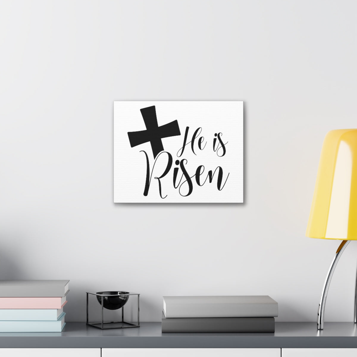 Scripture Walls He Is Risen Romans 6:9 Christian Wall Art Print Ready to Hang Unframed-Express Your Love Gifts