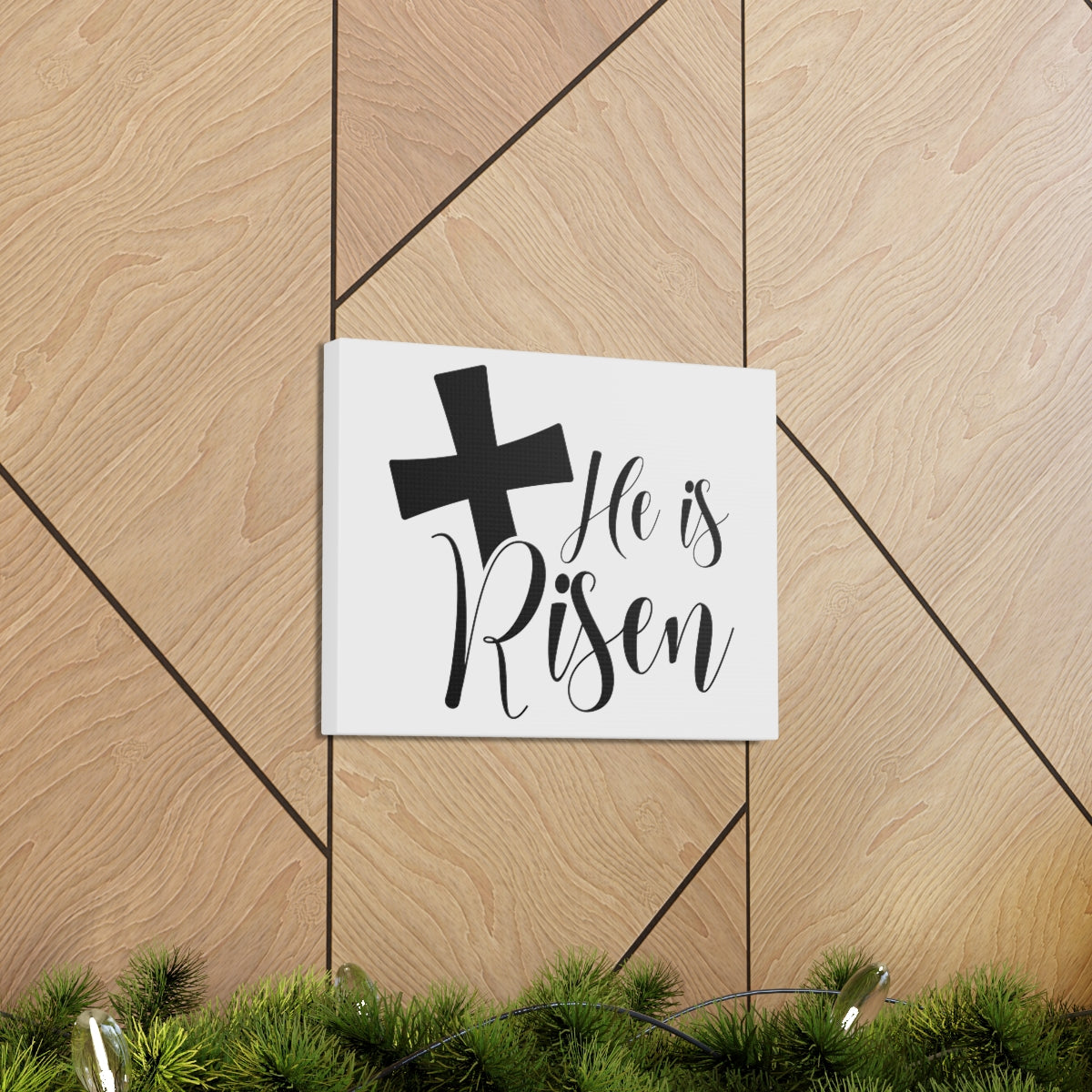 Scripture Walls He Is Risen Romans 6:9 Christian Wall Art Print Ready to Hang Unframed-Express Your Love Gifts