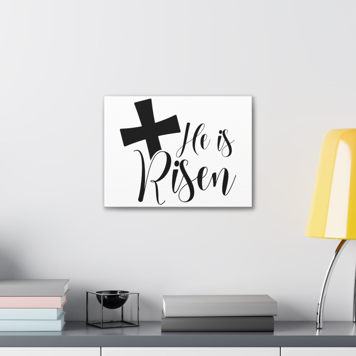 Scripture Walls He Is Risen Romans 6:9 Christian Wall Art Print Ready to Hang Unframed-Express Your Love Gifts