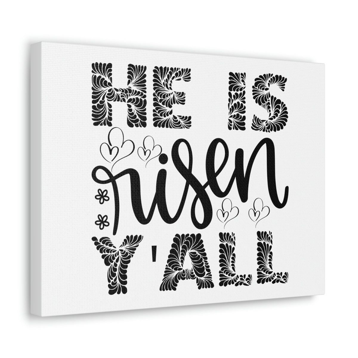 Scripture Walls He Is Risen Y'all Matthew 28:6 Christian Wall Art Print Ready to Hang Unframed-Express Your Love Gifts