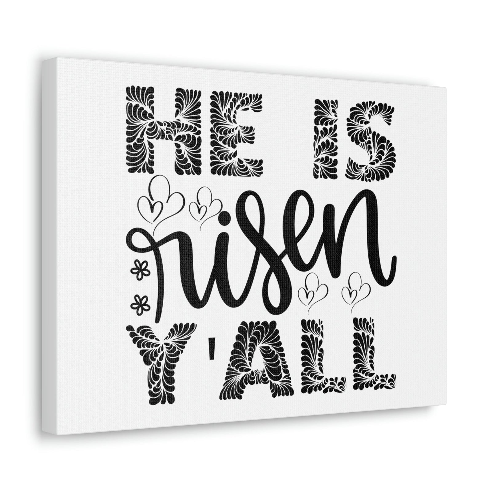 Scripture Walls He Is Risen Y'all Matthew 28:6 Christian Wall Art Print Ready to Hang Unframed-Express Your Love Gifts